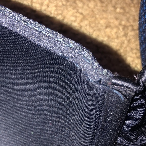 Stella McCartney Mesh Balconette Bra Dark Ink Azure Blue 34DD - Picture 11 of 11